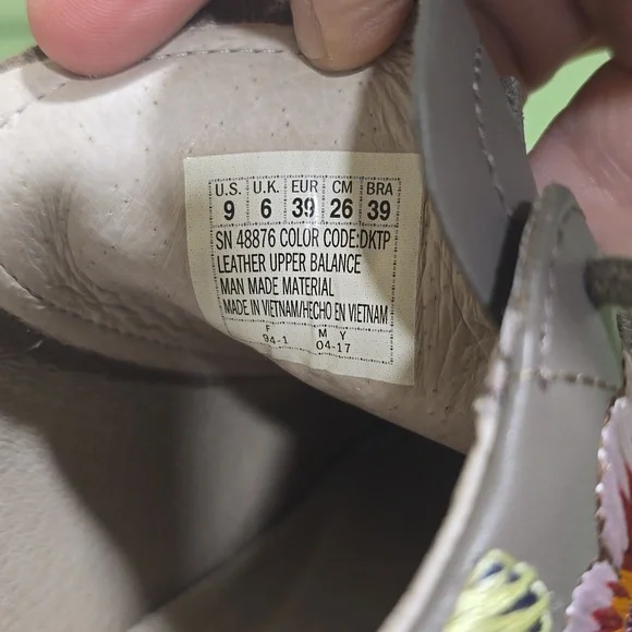 Sketcher Sinker Floral Embroidered Shoes Sz 9 - Picture 8 of 9